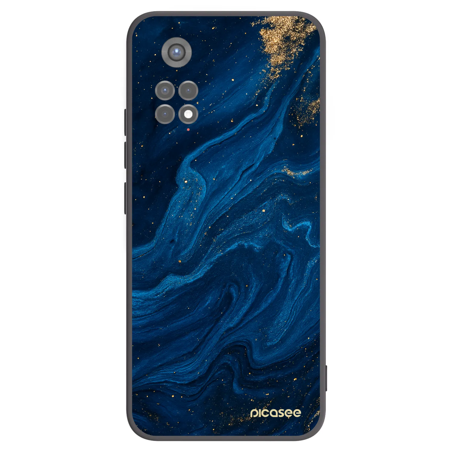 Picasee silikonowe czarne etui na Xiaomi Redmi Note 11S 5G - Blue