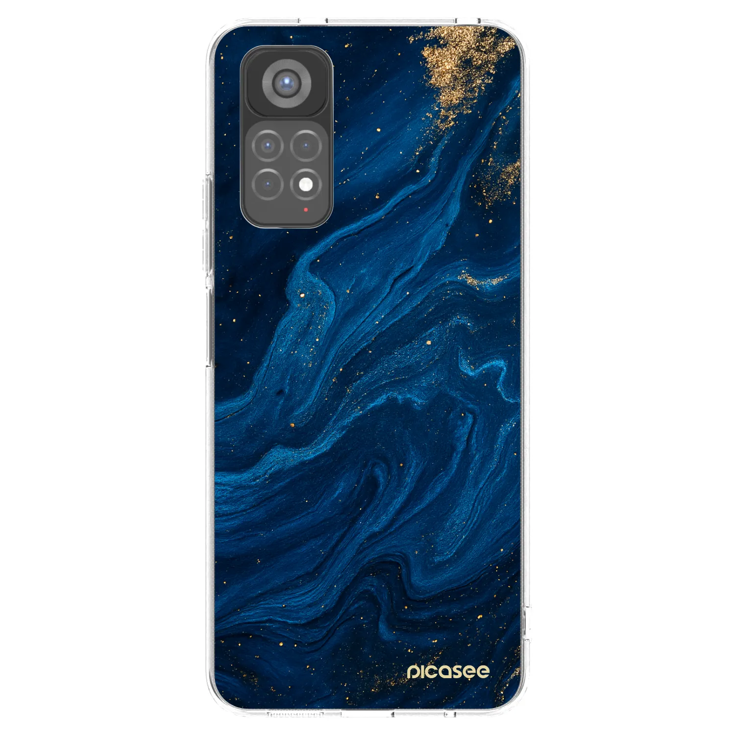 Picasee silikonowe przeźroczyste etui na Xiaomi Redmi Note 11S 5G - Blue