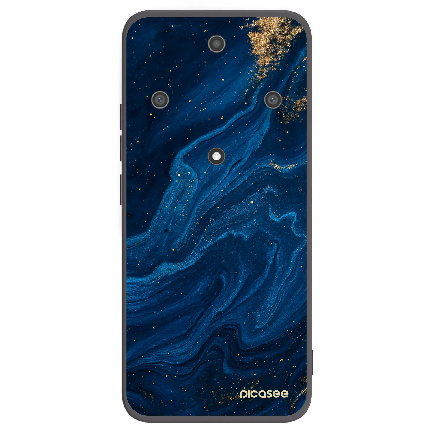 Picasee silikonowe czarne etui na Honor Magic5 Lite 5G - Blue