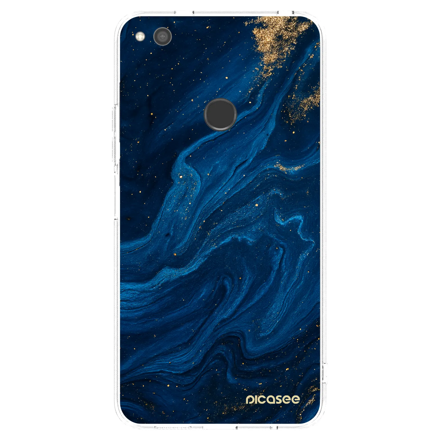 Picasee silikonowe przeźroczyste etui na Huawei P9 Lite 2017 - Blue