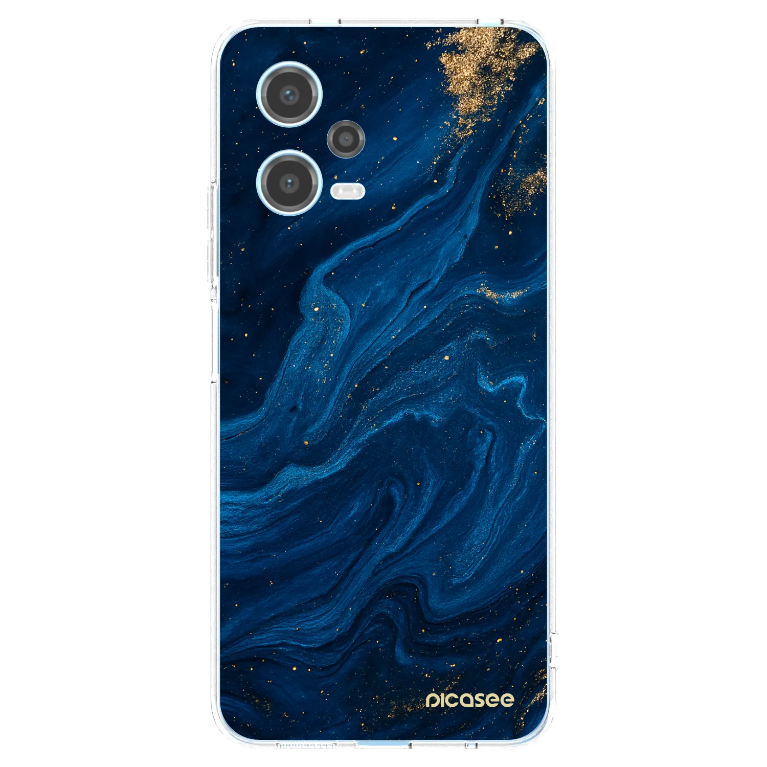 Picasee silikonowe przeźroczyste etui na Xiaomi Redmi Note 12 5G - Blue
