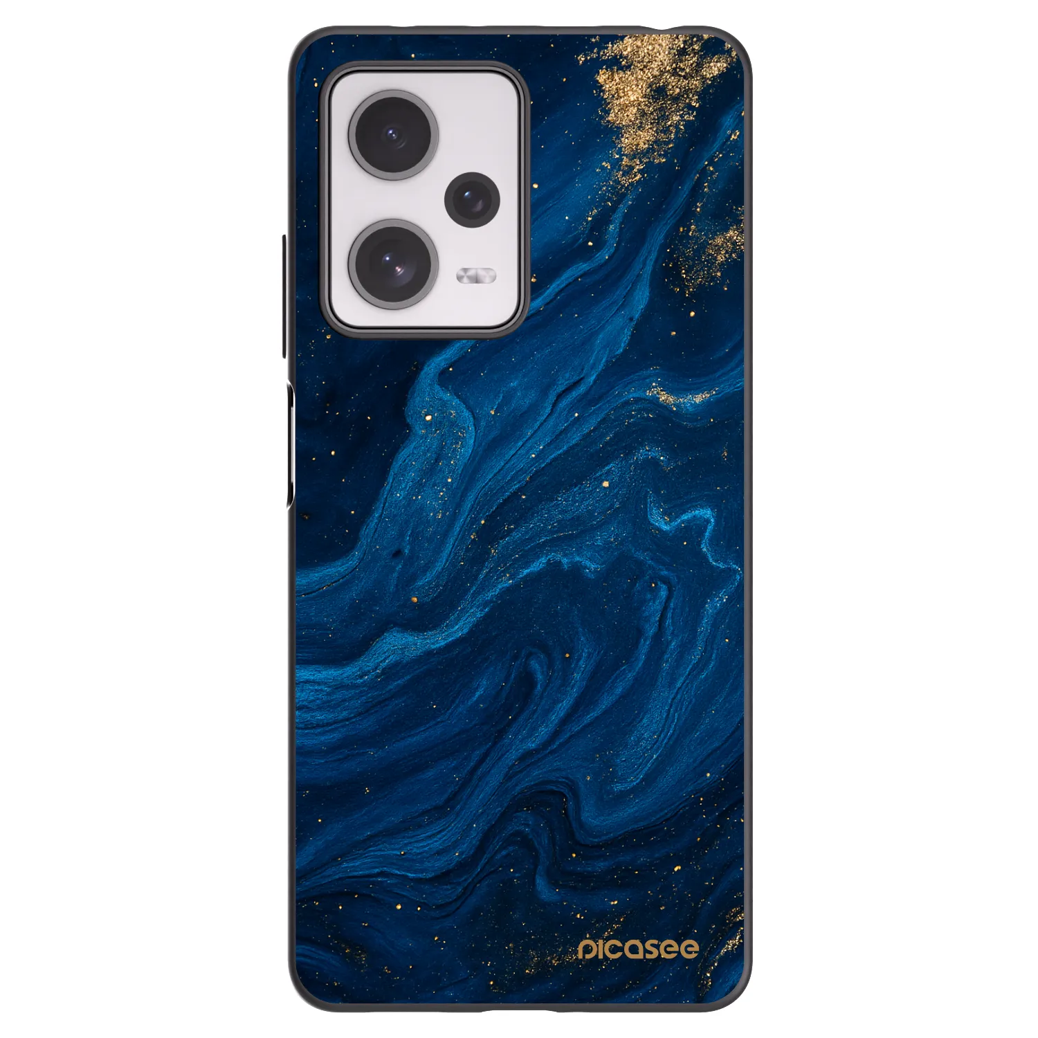 Picasee silikonowe czarne etui na Xiaomi Redmi Note 12 Pro+ 5G - Blue