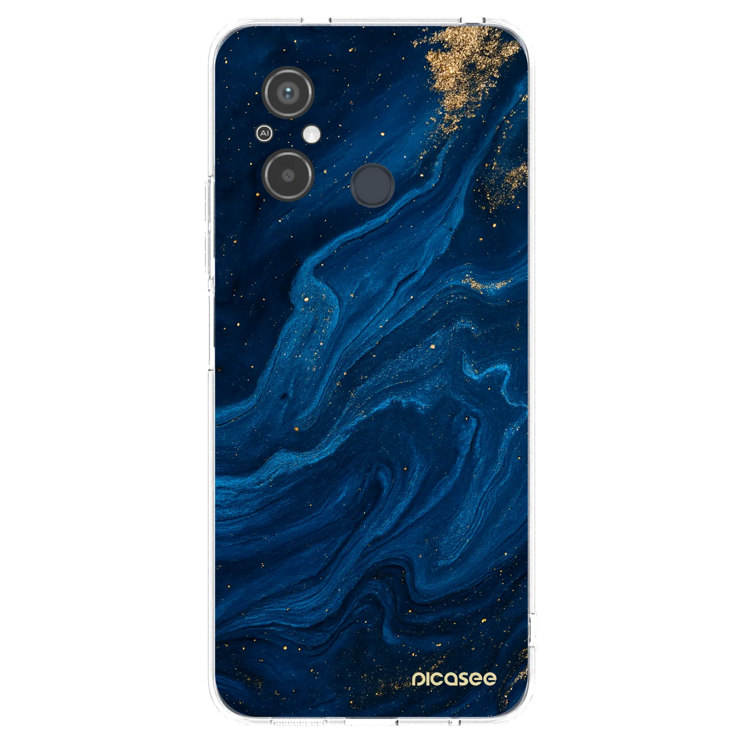 Picasee silikonowe przeźroczyste etui na Xiaomi Redmi 12C - Blue