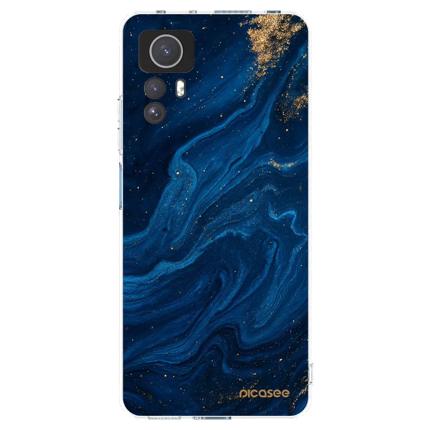 Picasee silikonowe przeźroczyste etui na Xiaomi Redmi Note 12S - Blue