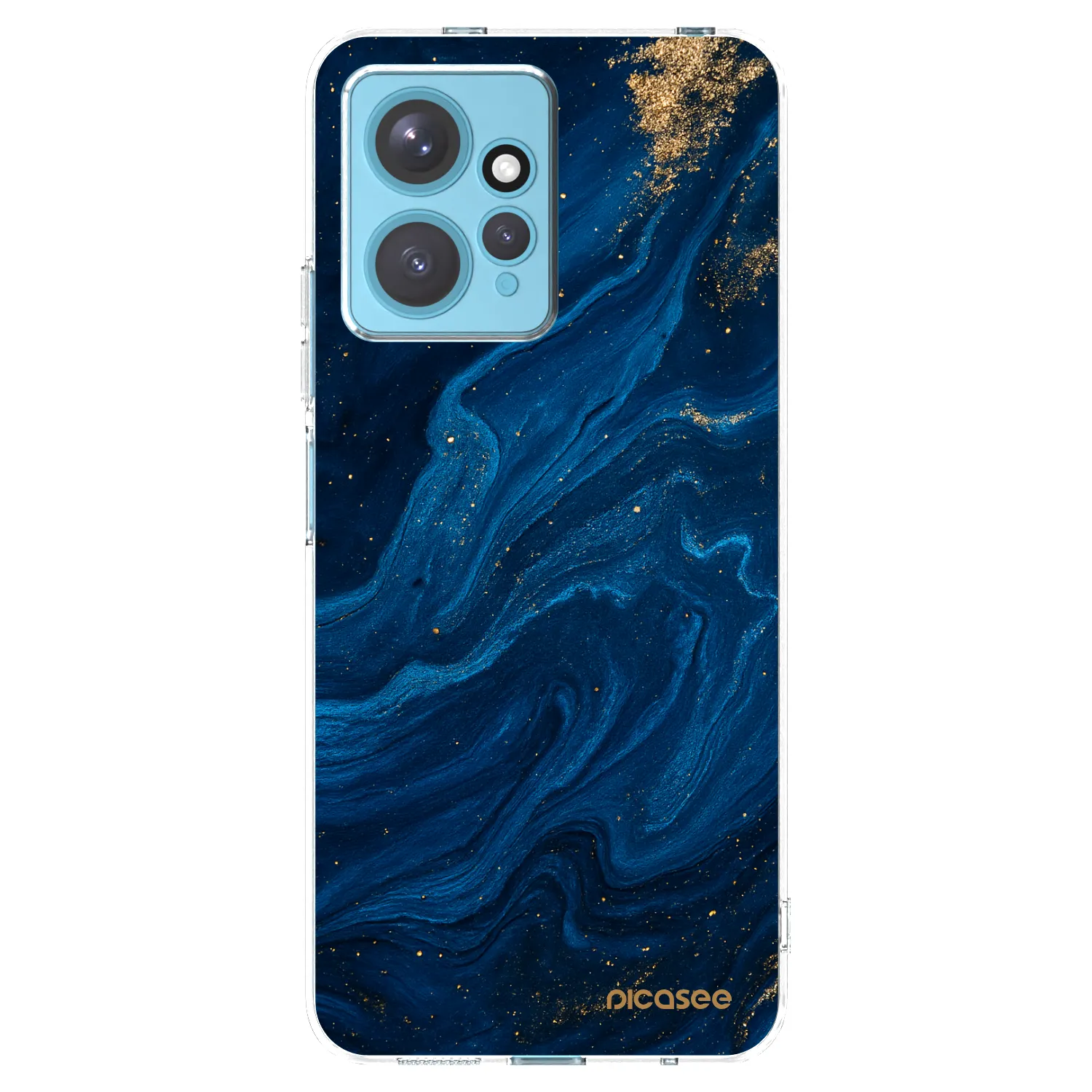 Picasee silikonowe przeźroczyste etui na Xiaomi Redmi Note 12 4G - Blue