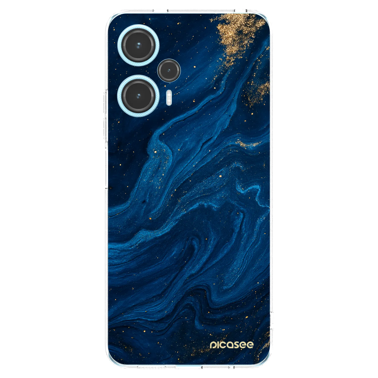 Picasee silikonowe przeźroczyste etui na Xiaomi Poco F5 - Blue