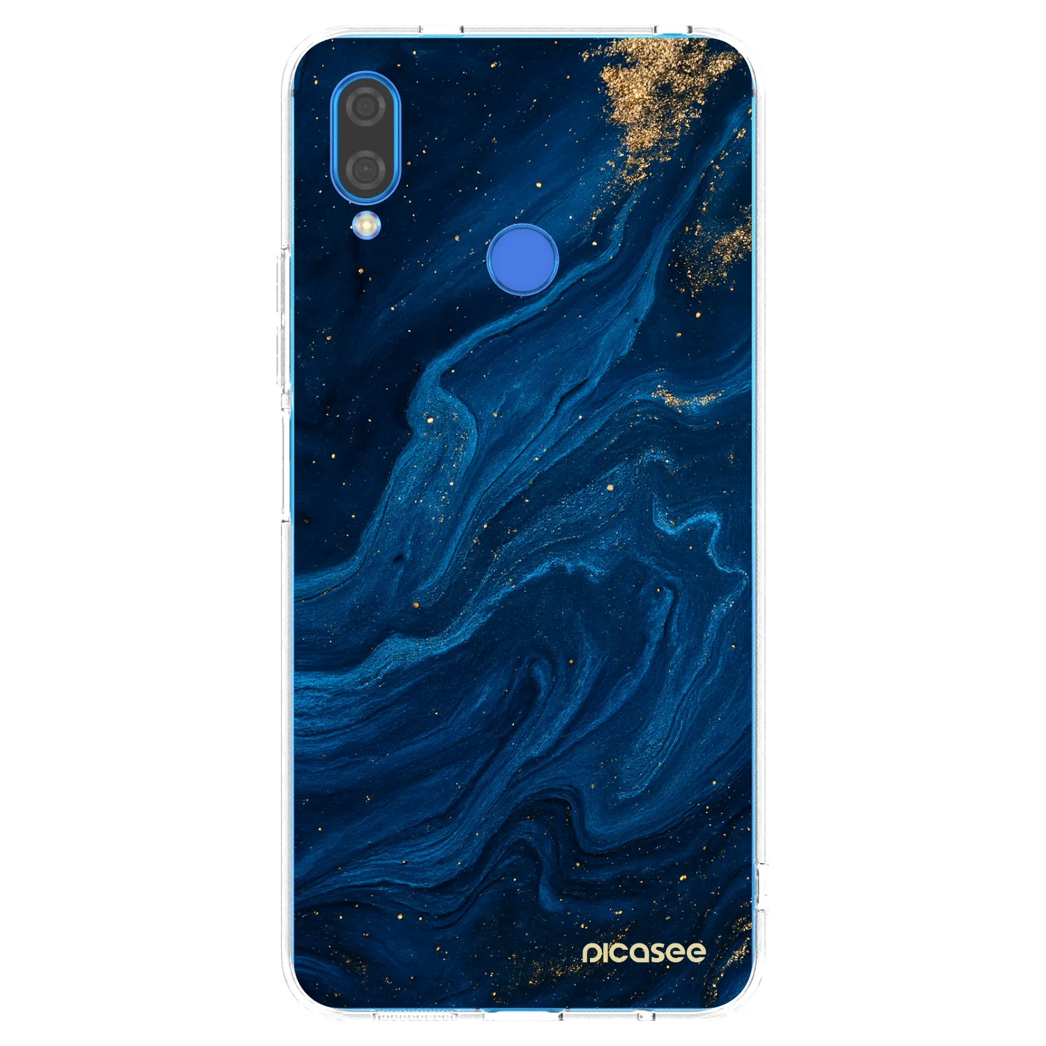 Picasee silikonowe przeźroczyste etui na Huawei Nova 3i - Blue
