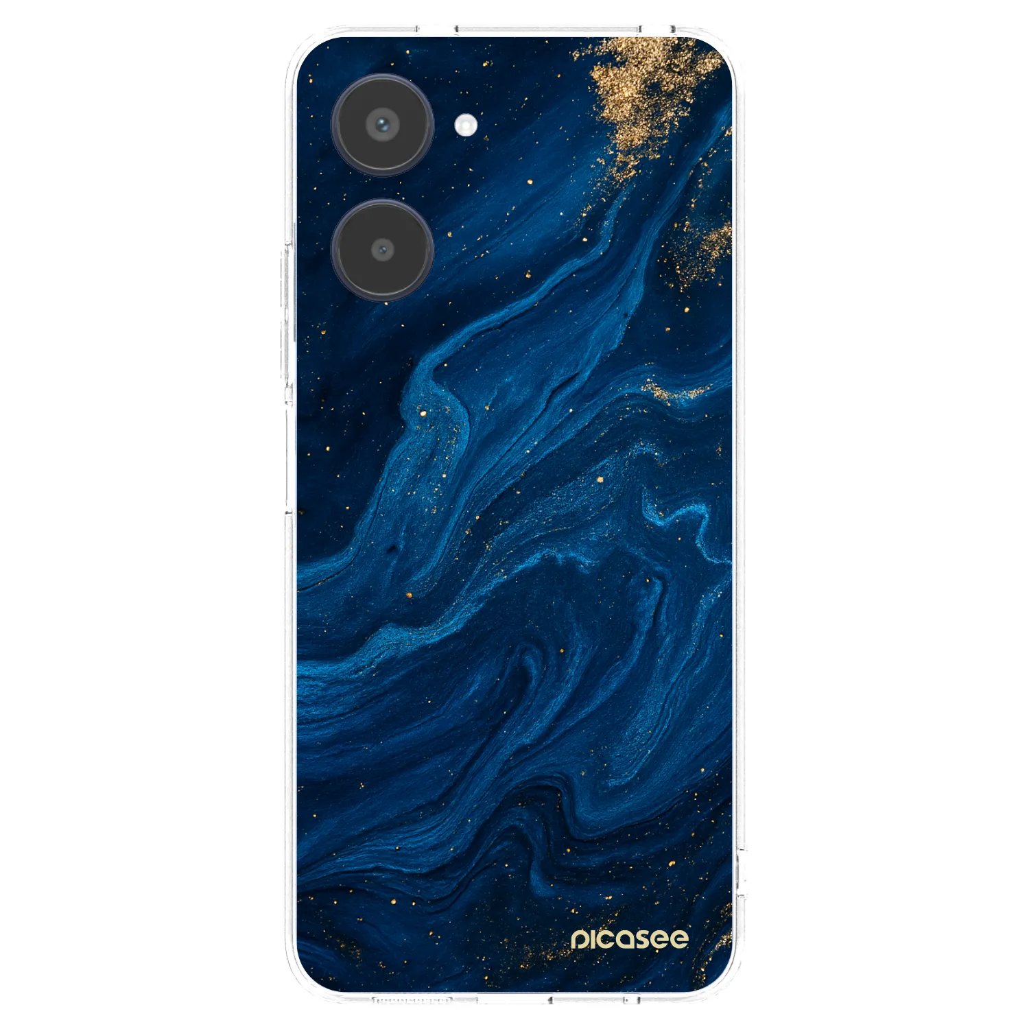Picasee silikonowe przeźroczyste etui na Realme 10 4G - Blue