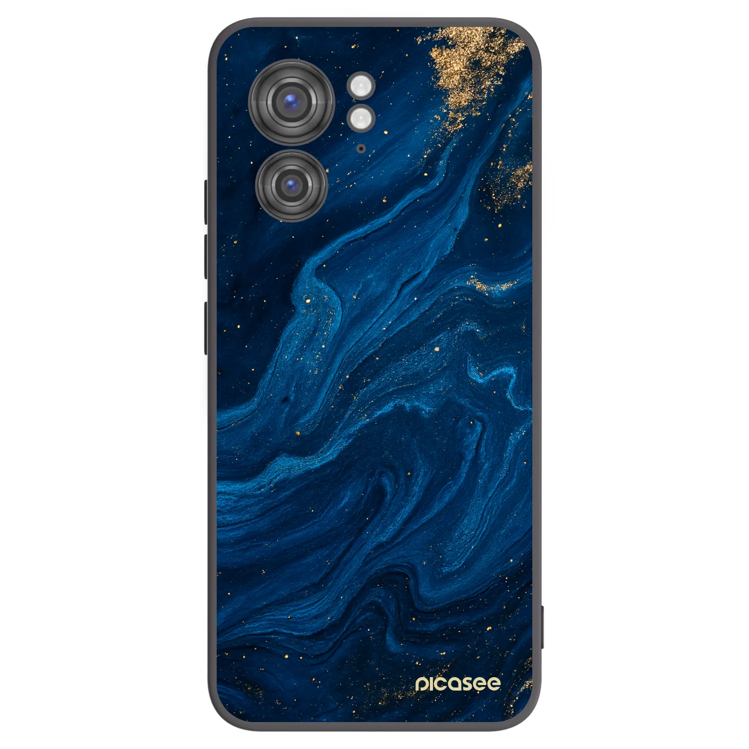 Picasee silikonowe czarne etui na Motorola Edge 40 - Blue