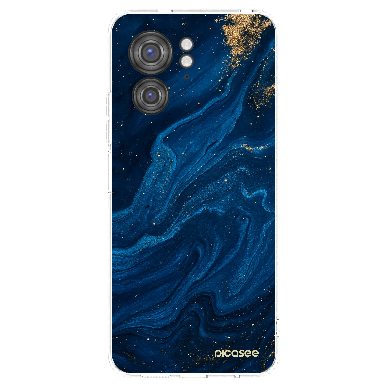 Picasee silikonowe przeźroczyste etui na Motorola Edge 40 - Blue