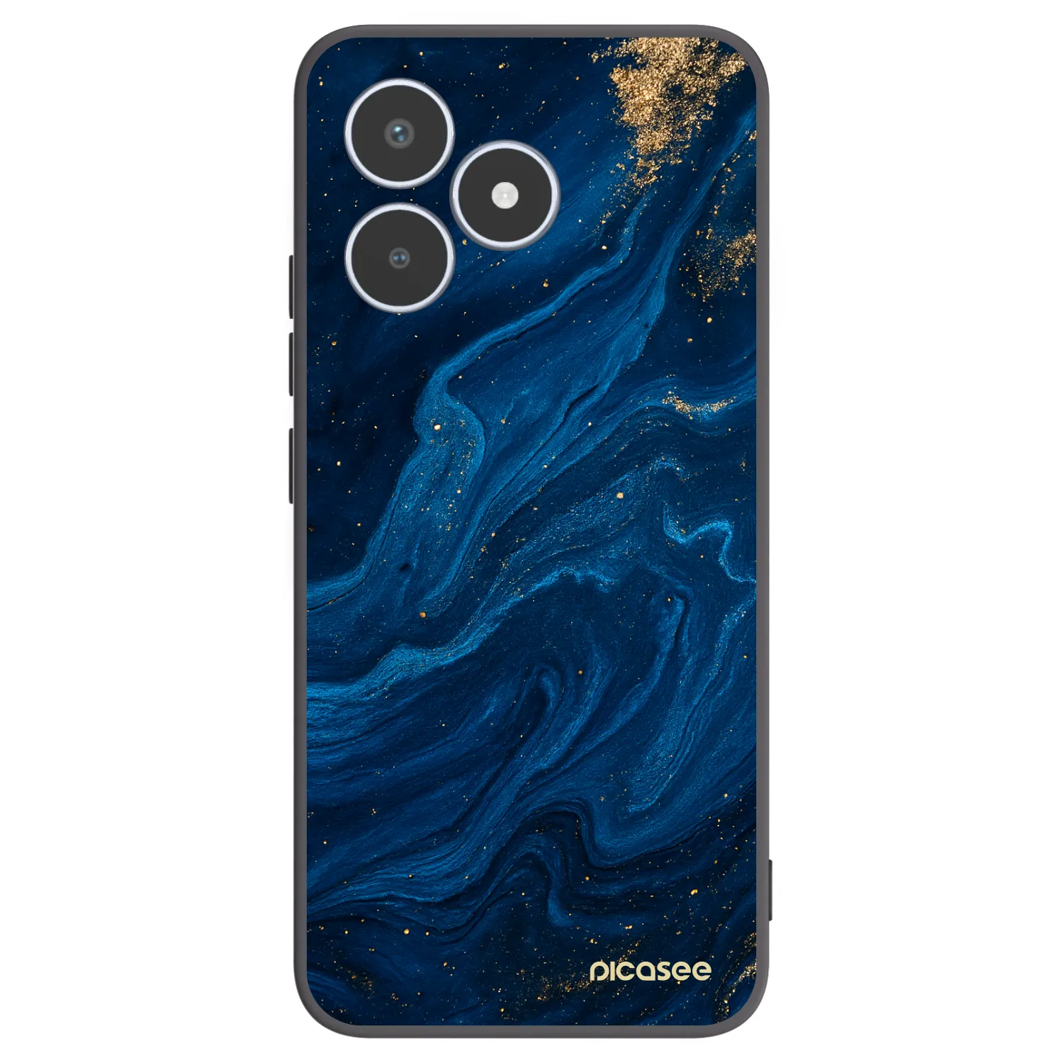 Picasee silikonowe czarne etui na Realme C53 - Blue
