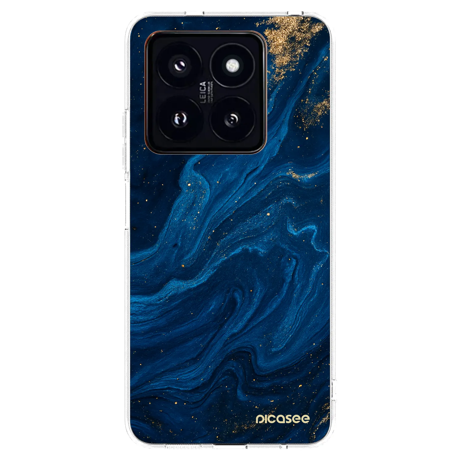 Picasee silikonowe przeźroczyste etui na Xiaomi 14 Pro - Blue