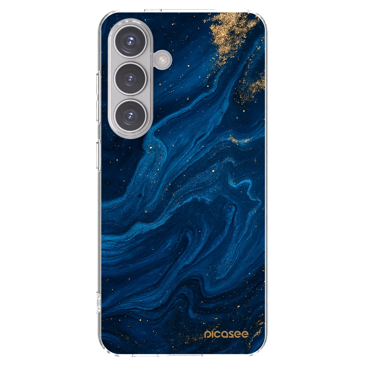 Picasee silikonowe przeźroczyste etui na Samsung Galaxy S24 S921B 5G - Blue