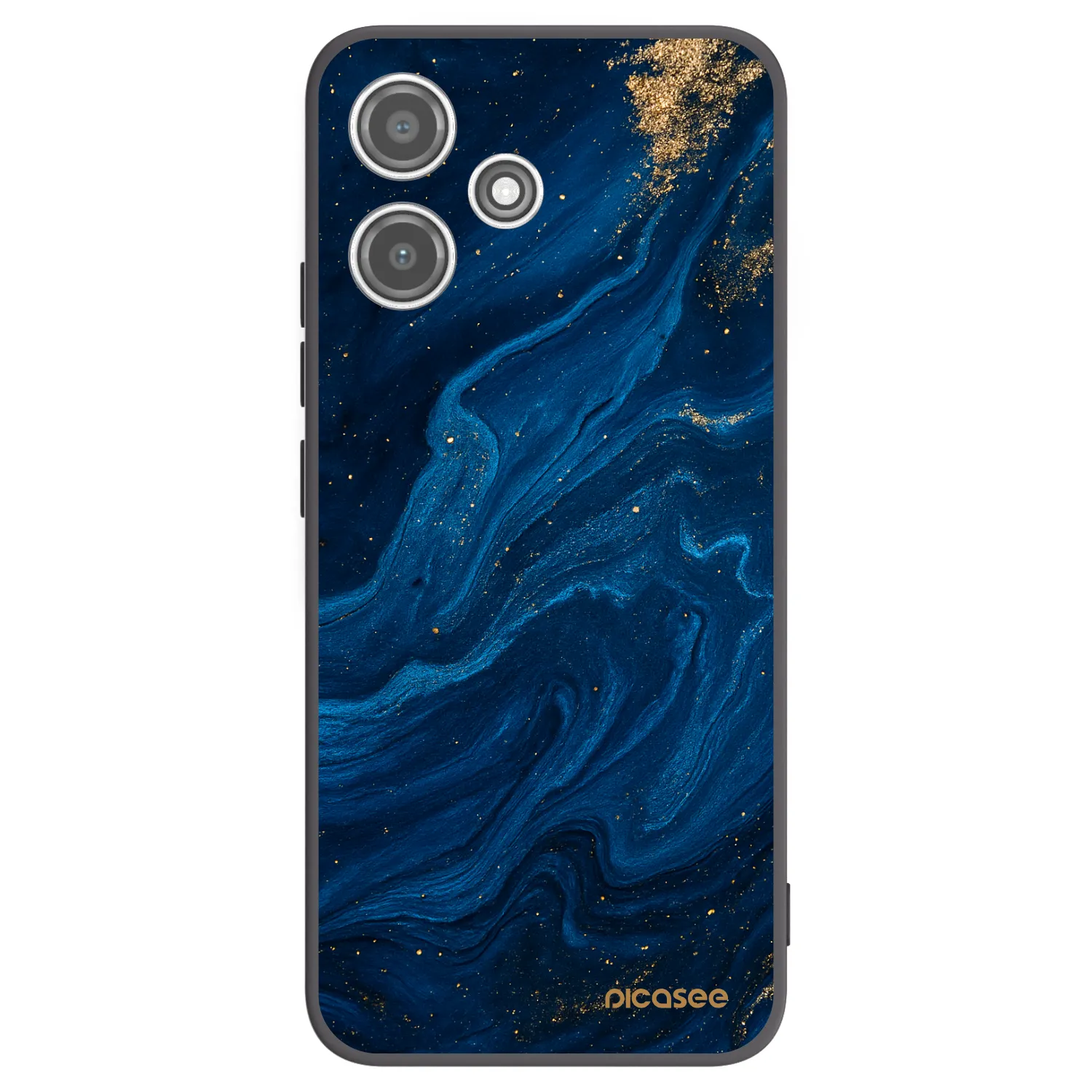 Picasee silikonowe czarne etui na Xiaomi Redmi 12 5G - Blue