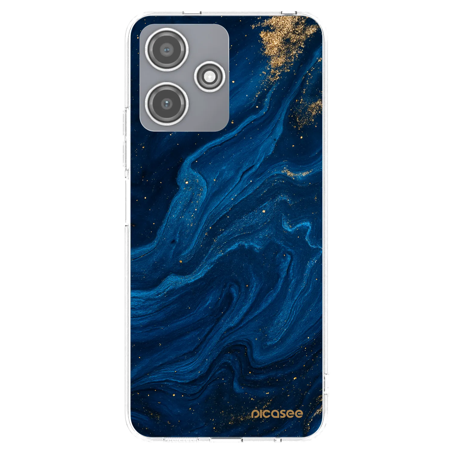 Picasee silikonowe przeźroczyste etui na Xiaomi Redmi 12 5G - Blue