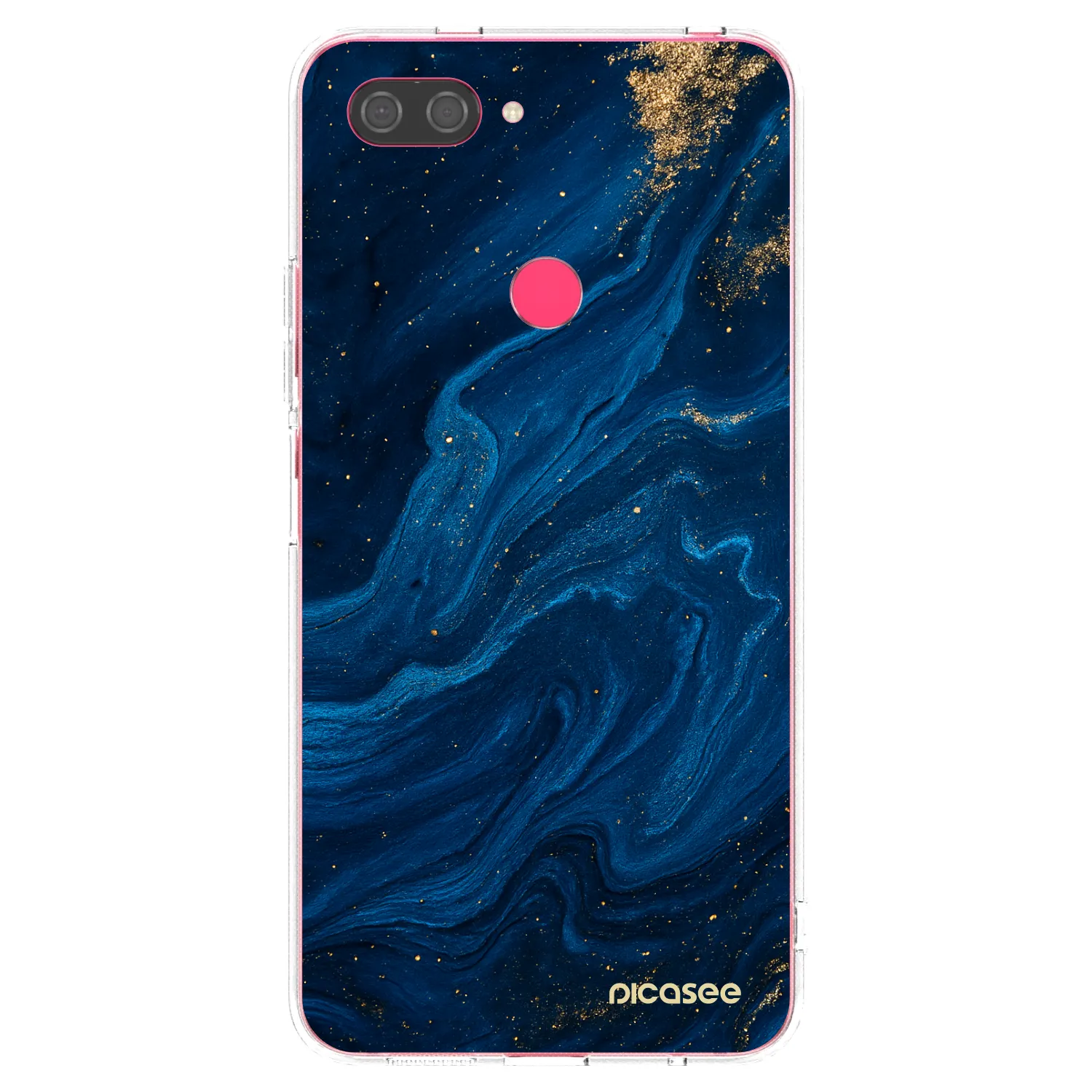 Picasee silikonowe przeźroczyste etui na Xiaomi Mi 8 Lite - Blue