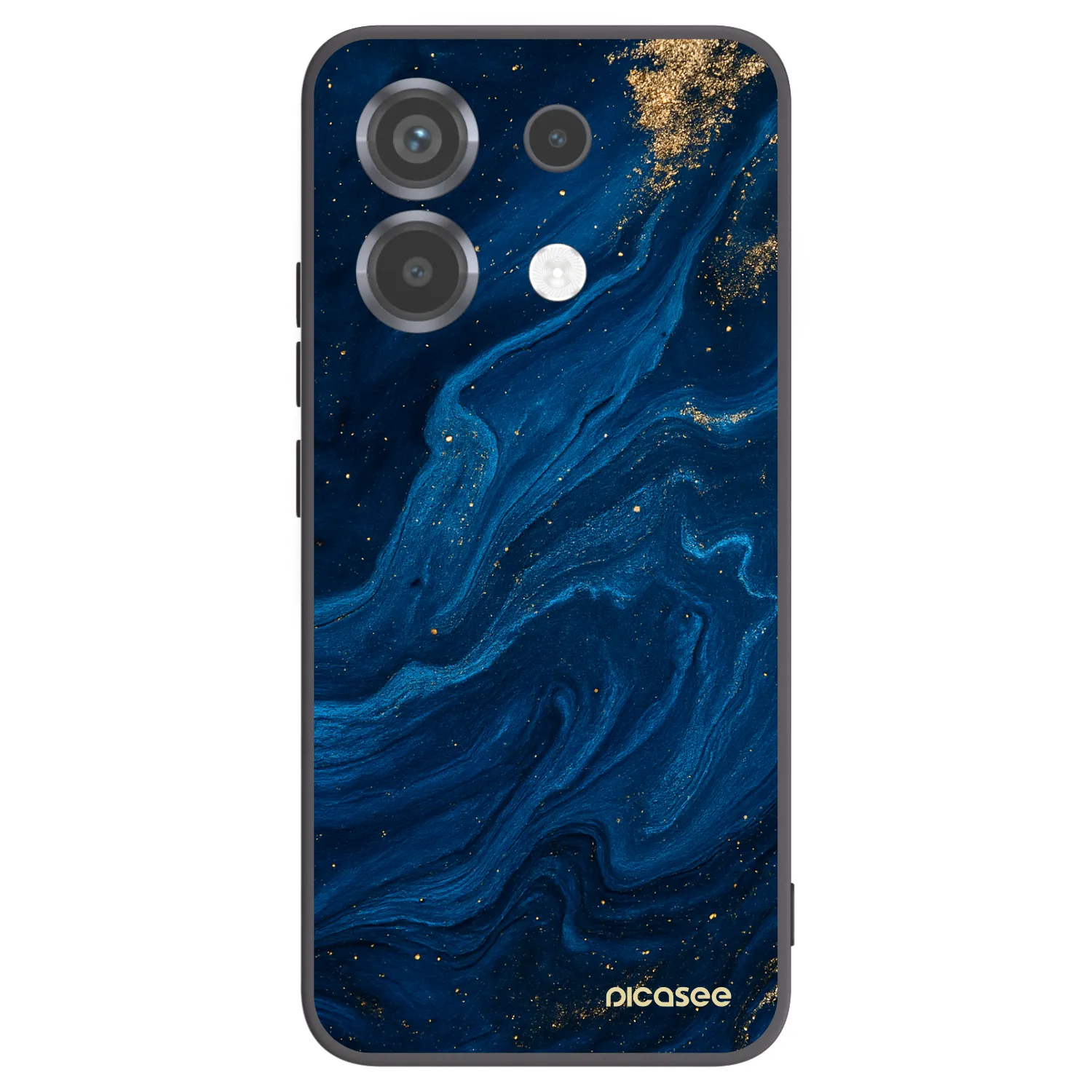 Picasee silikonowe czarne etui na Xiaomi Poco X6 - Blue