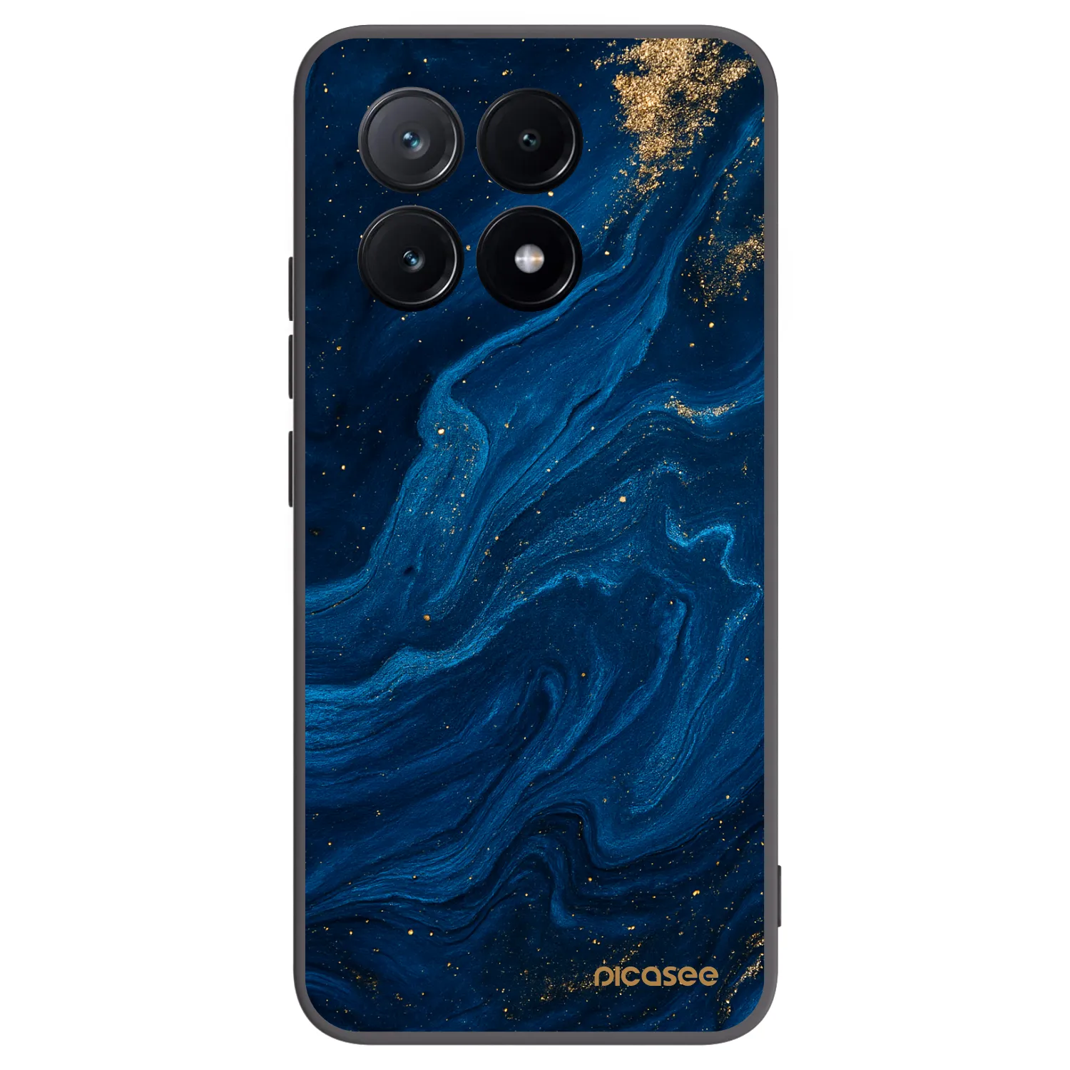 Picasee silikonowe czarne etui na Xiaomi Poco X6 Pro - Blue