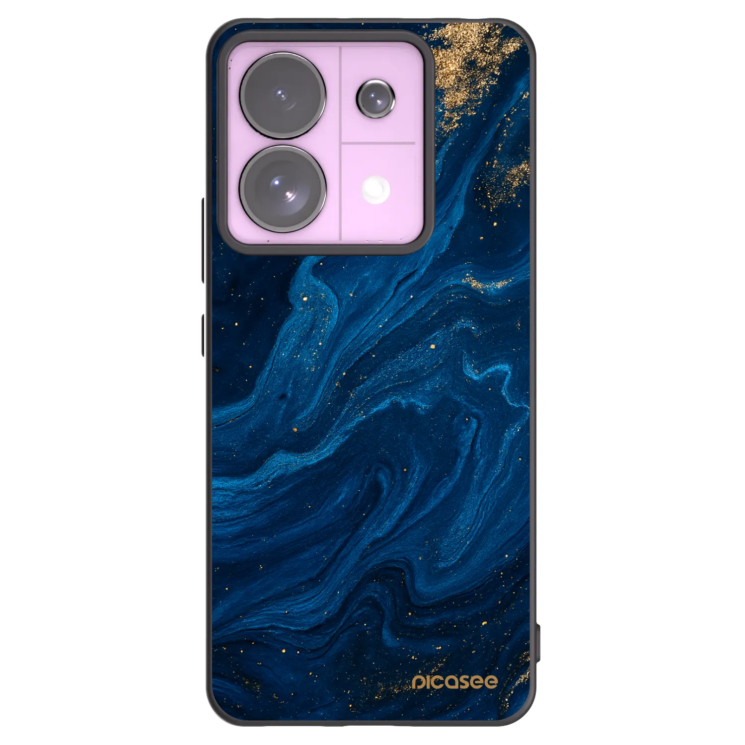 Picasee silikonowe czarne etui na Xiaomi Redmi Note 13 Pro 5G - Blue