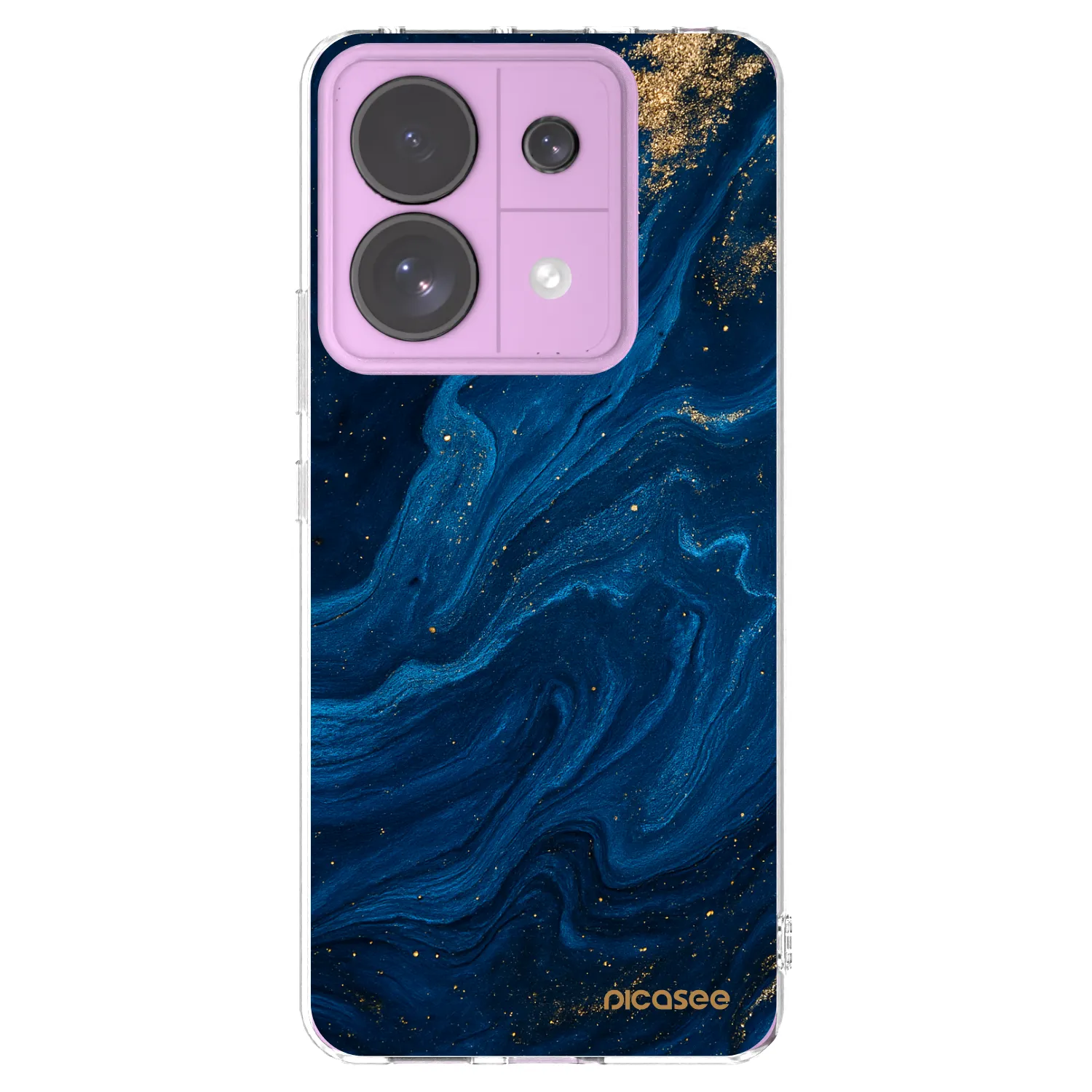 Picasee silikonowe przeźroczyste etui na Xiaomi Redmi Note 13 Pro 5G - Blue