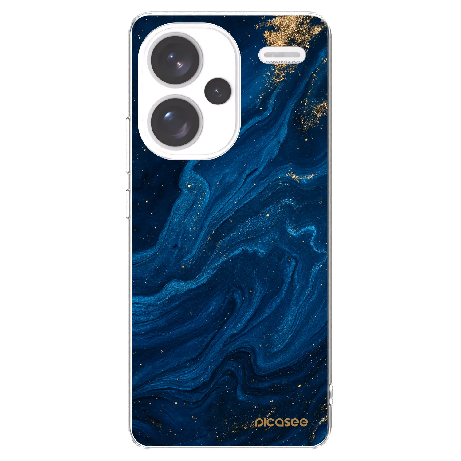Picasee silikonowe przeźroczyste etui na Xiaomi Redmi Note 13 Pro+ 5G - Blue
