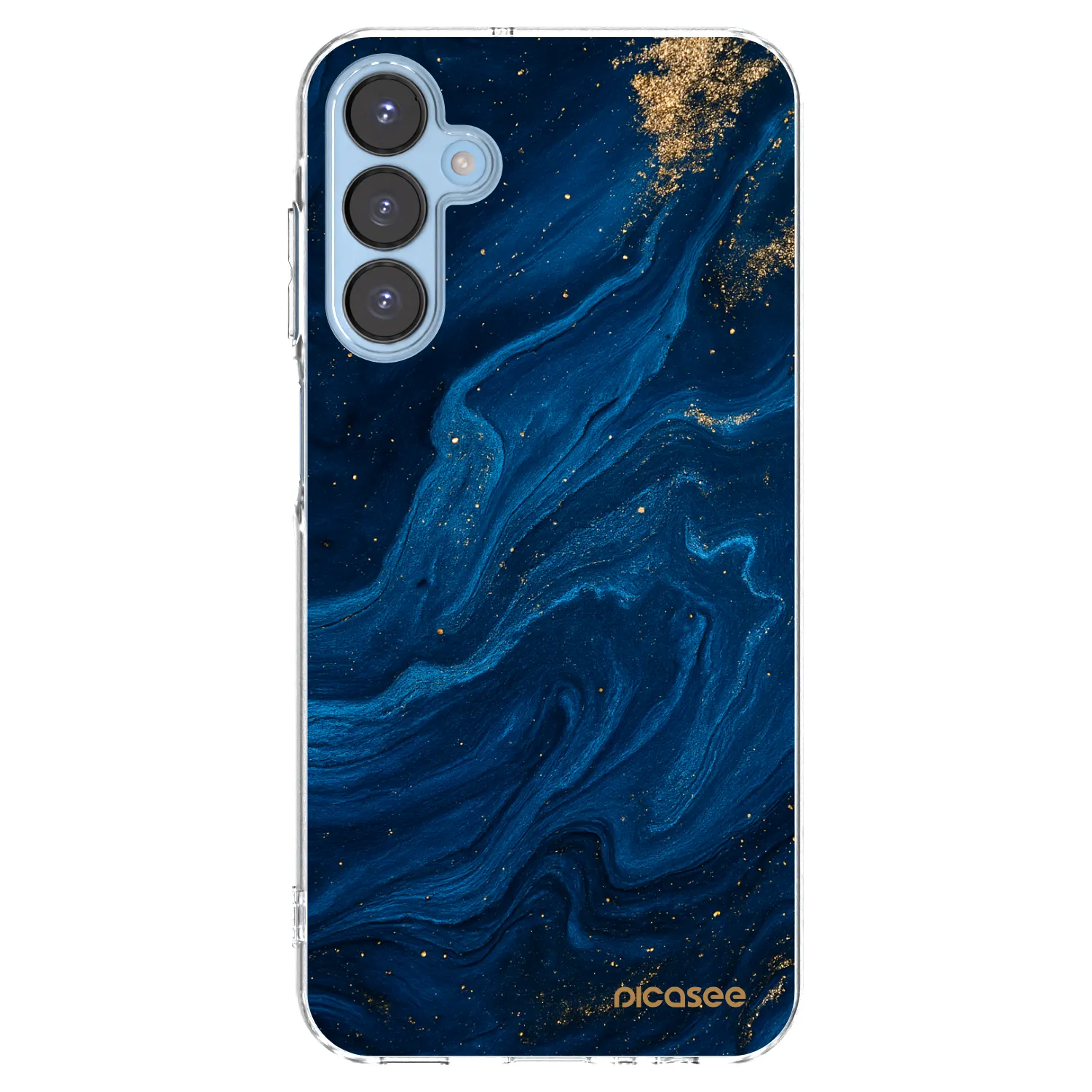 Picasee silikonowe przeźroczyste etui na Samsung Galaxy A15 A156B 5G - Blue