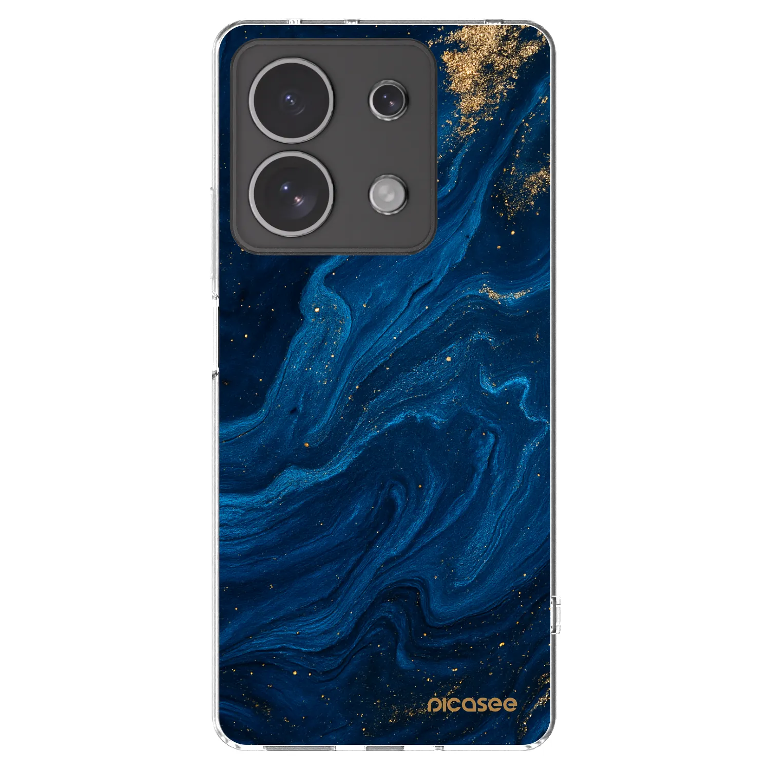Picasee silikonowe przeźroczyste etui na Xiaomi Redmi Note 13 4G - Blue
