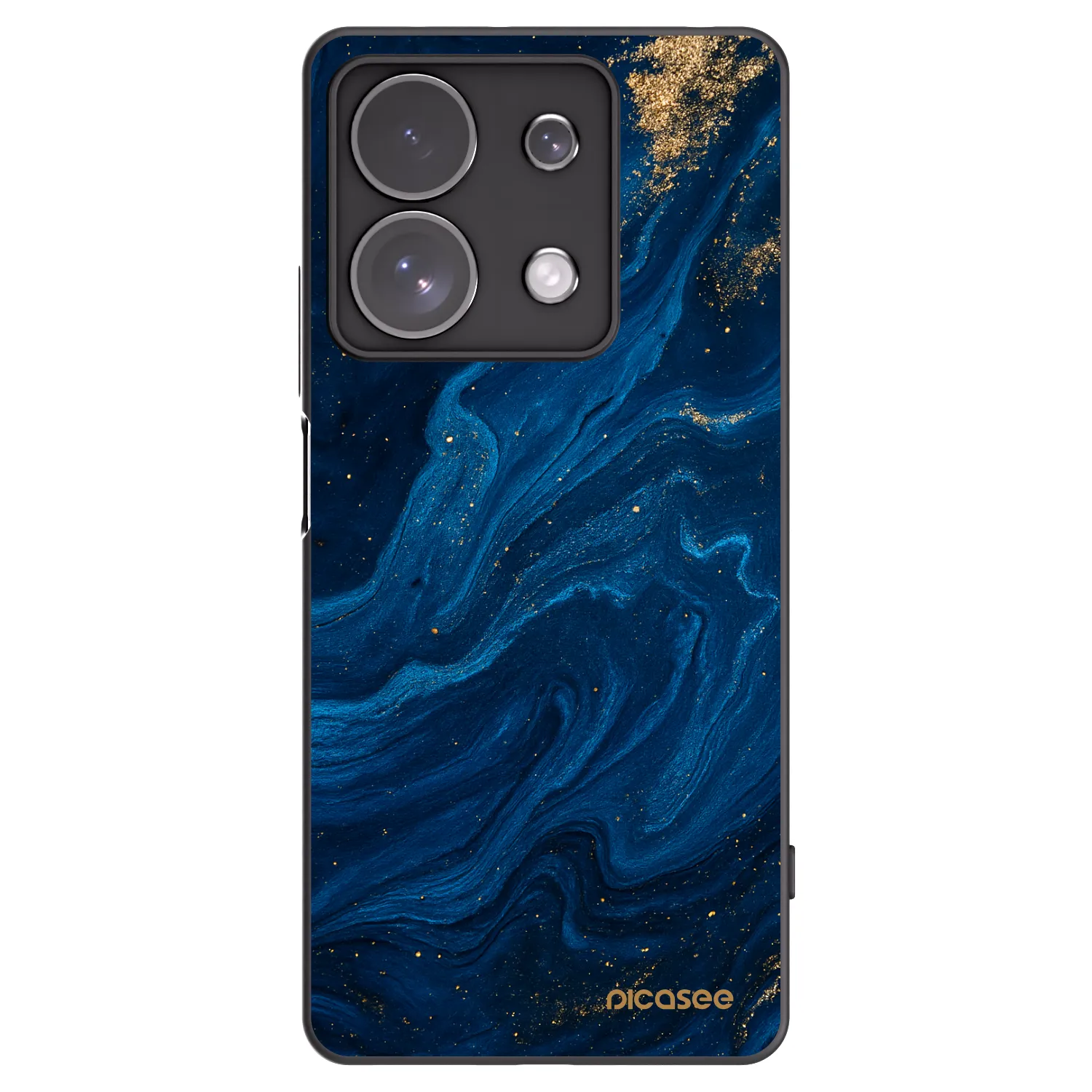Picasee silikonowe czarne etui na Xiaomi Redmi Note 13 Pro 4G - Blue