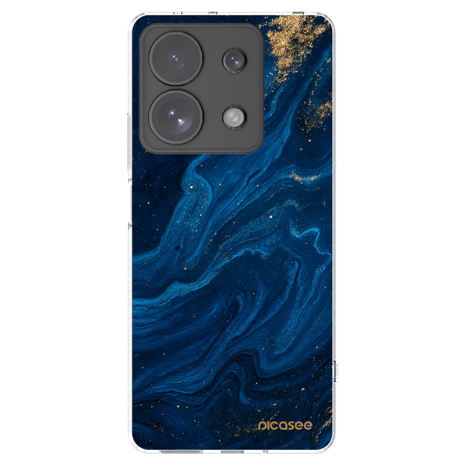 Picasee silikonowe przeźroczyste etui na Xiaomi Redmi Note 13 Pro 4G - Blue