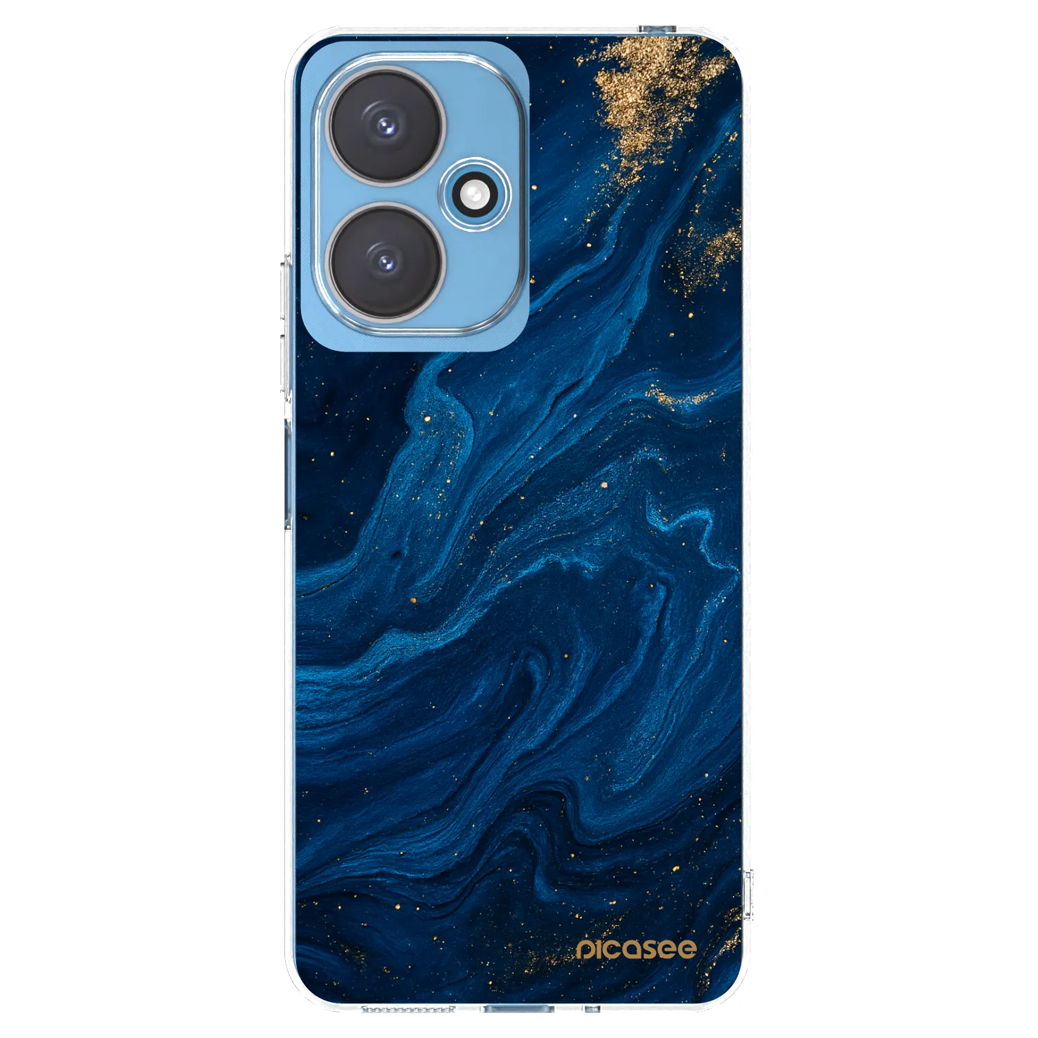 Picasee silikonowe przeźroczyste etui na Xiaomi Redmi 13C 5G - Blue