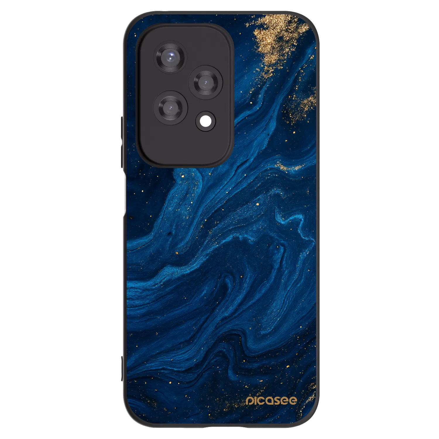 Picasee silikonowe czarne etui na Honor 200 Lite - Blue