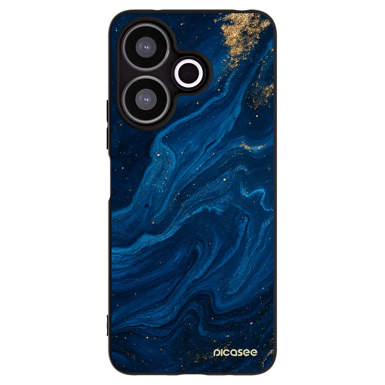 Picasee silikonowe czarne etui na Xiaomi Redmi 13 4G - Blue