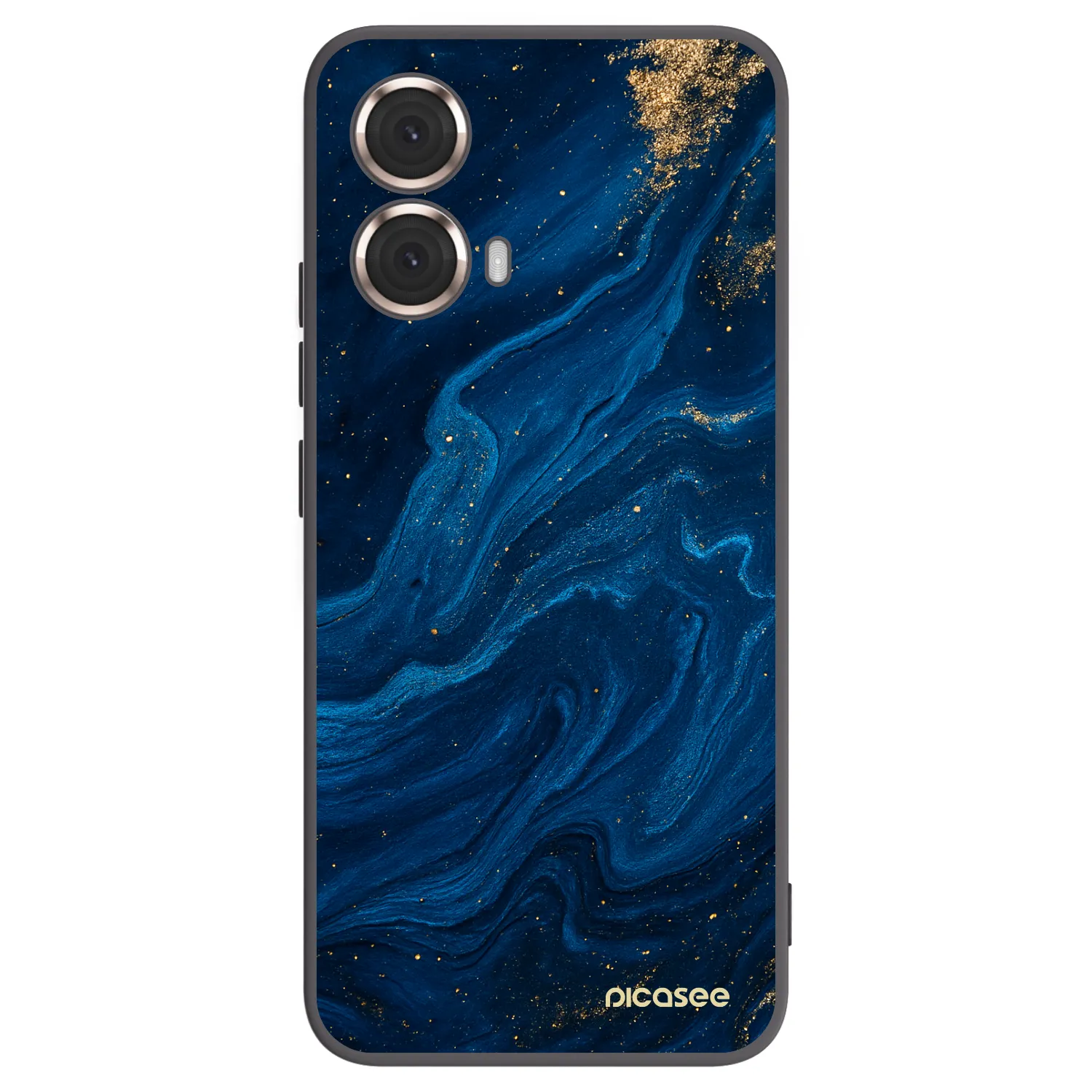 Picasee silikonowe czarne etui na Motorola Moto G85 - Blue
