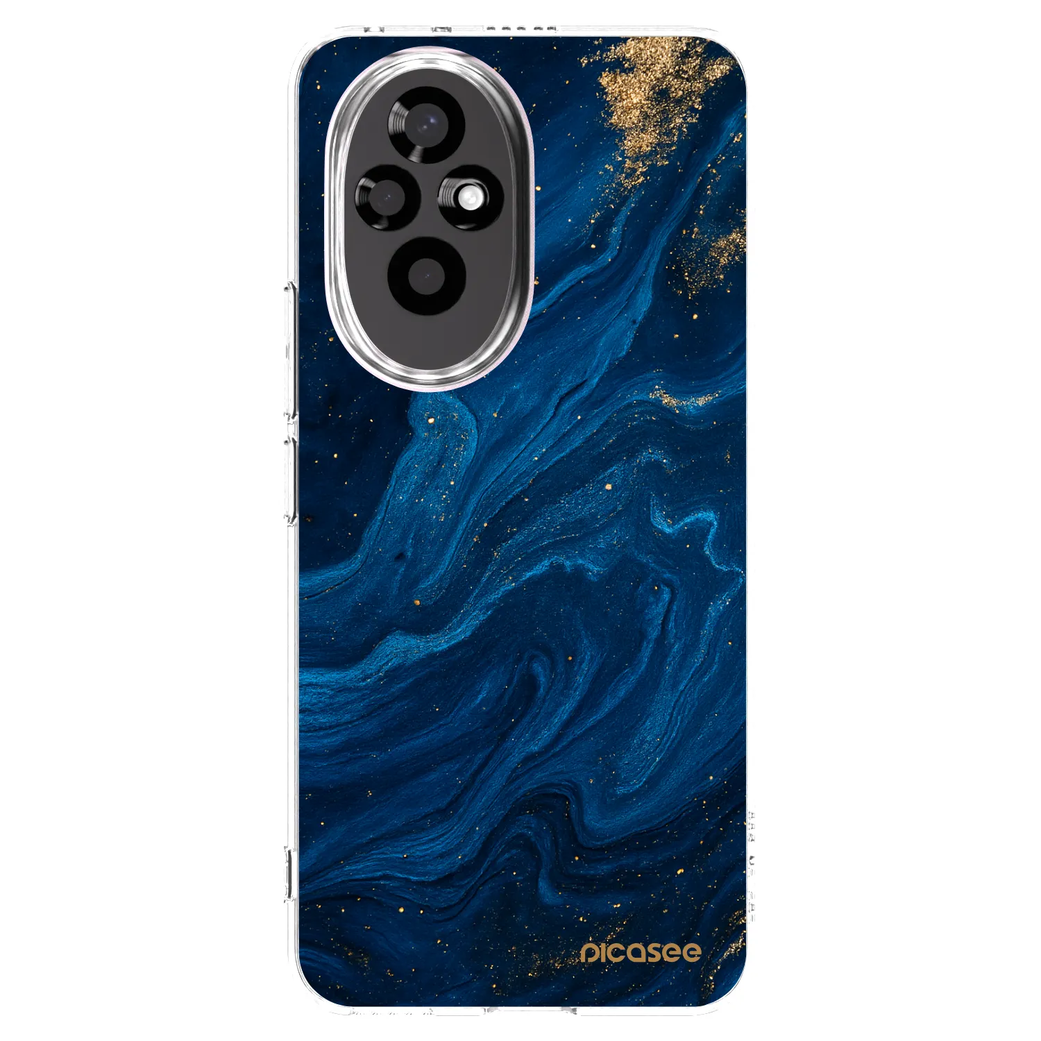 Picasee silikonowe przeźroczyste etui na Honor 200 Pro 5G - Blue