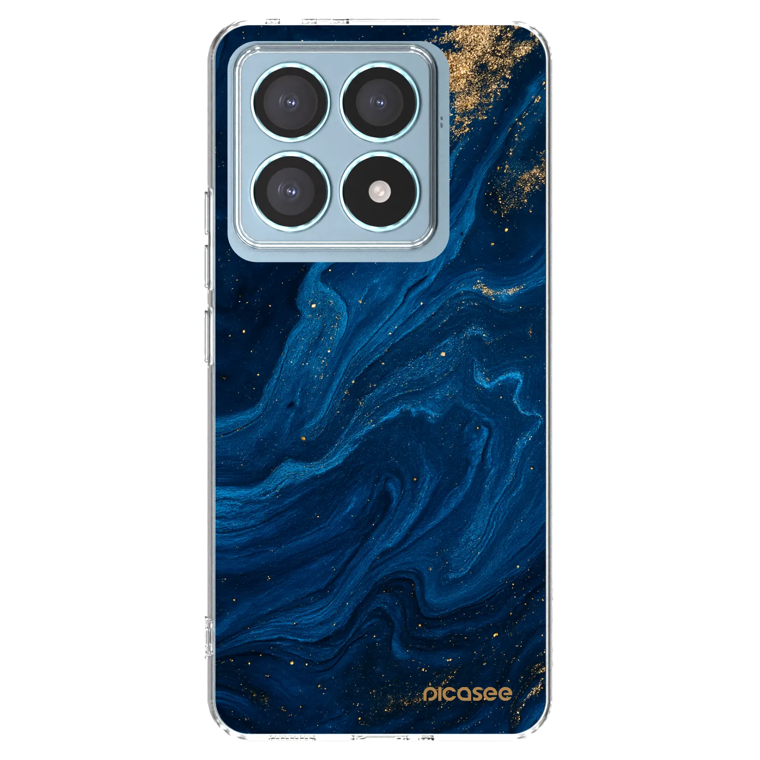 Picasee silikonowe przeźroczyste etui na Xiaomi 14T Pro - Blue