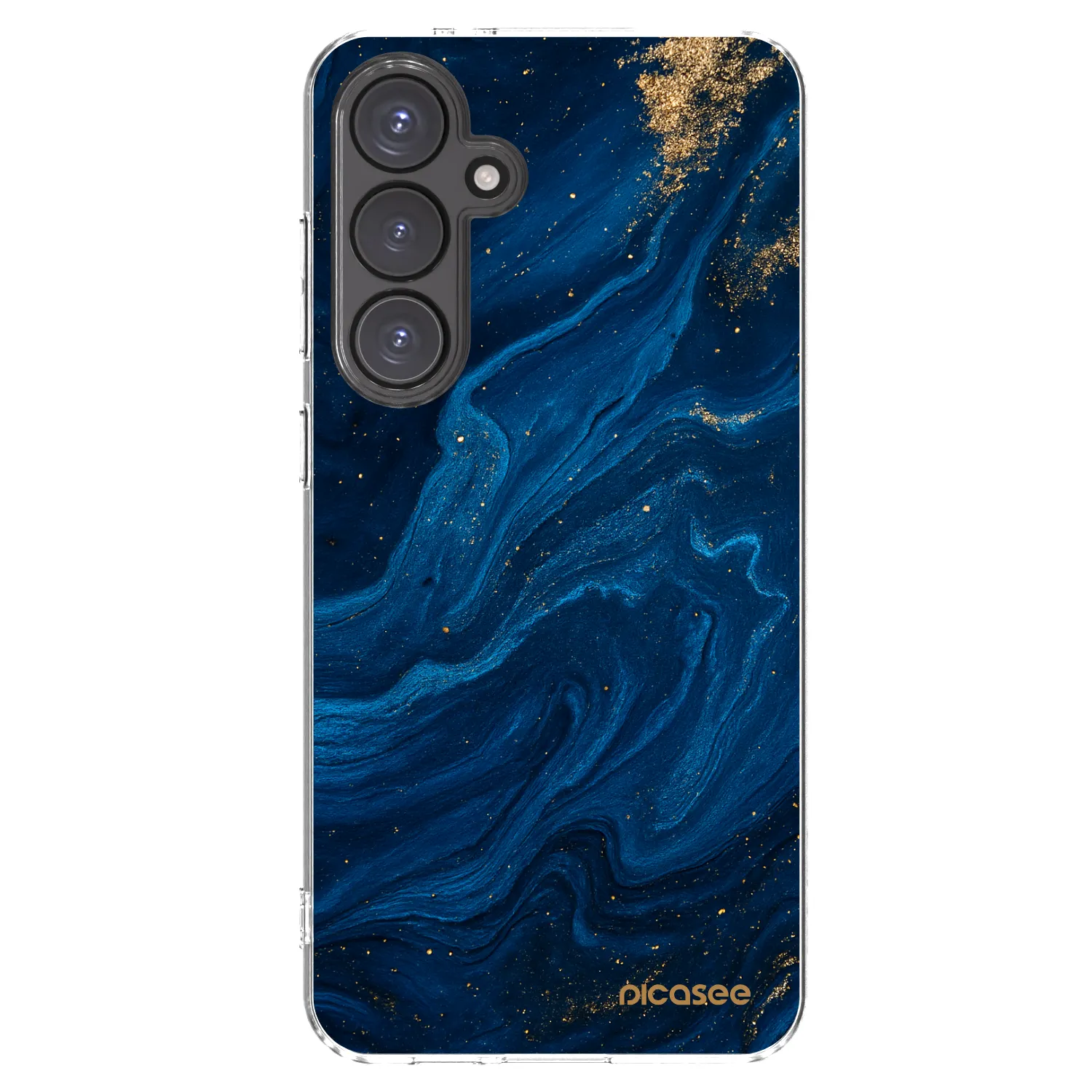 Picasee silikonowe przeźroczyste etui na Samsung Galaxy S24 FE S721B - Blue