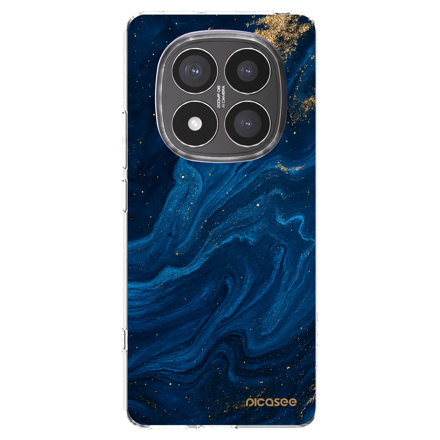 Picasee silikonowe przeźroczyste etui na Xiaomi Redmi Note 14 Pro+ 5G - Blue