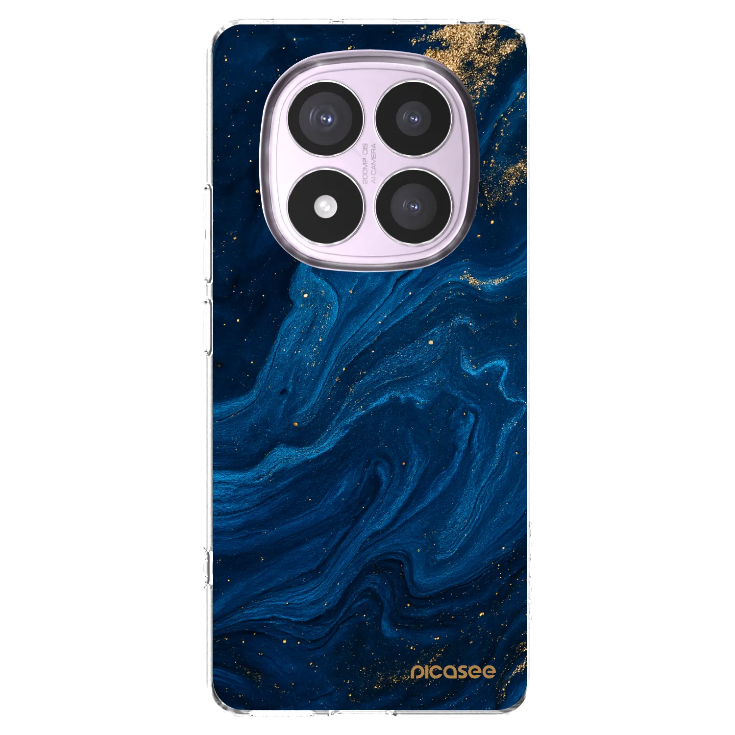 Picasee silikonowe przeźroczyste etui na Xiaomi Redmi Note 14 Pro 5G - Blue