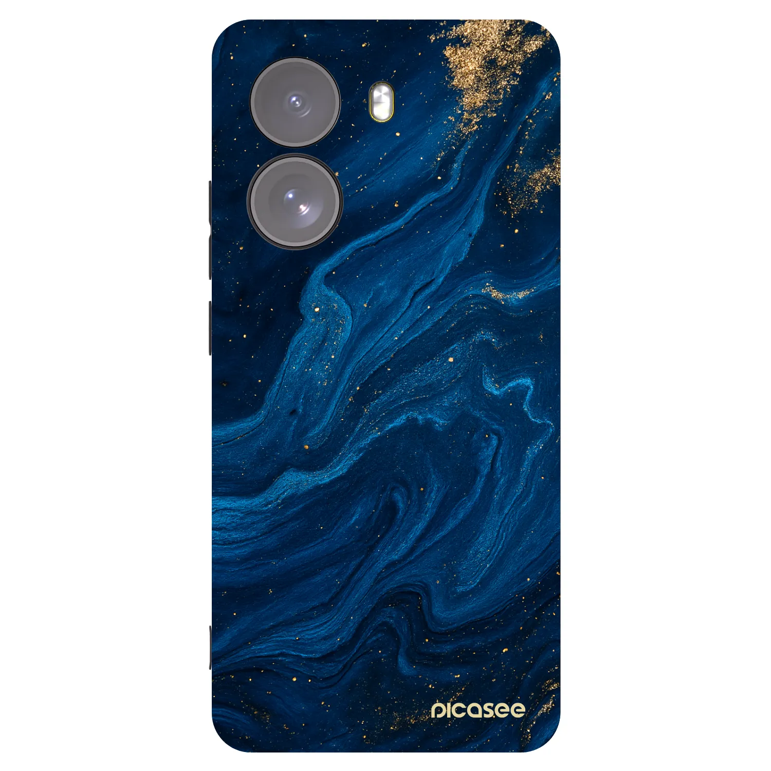 Picasee silikonowe czarne etui na Xiaomi Poco X7 - Blue