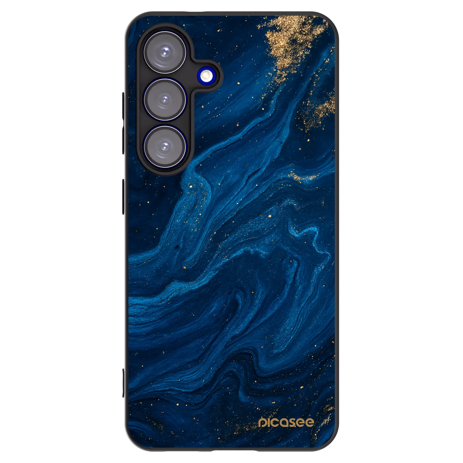 Picasee silikonowe czarne etui na Samsung Galaxy S25 5G - Blue