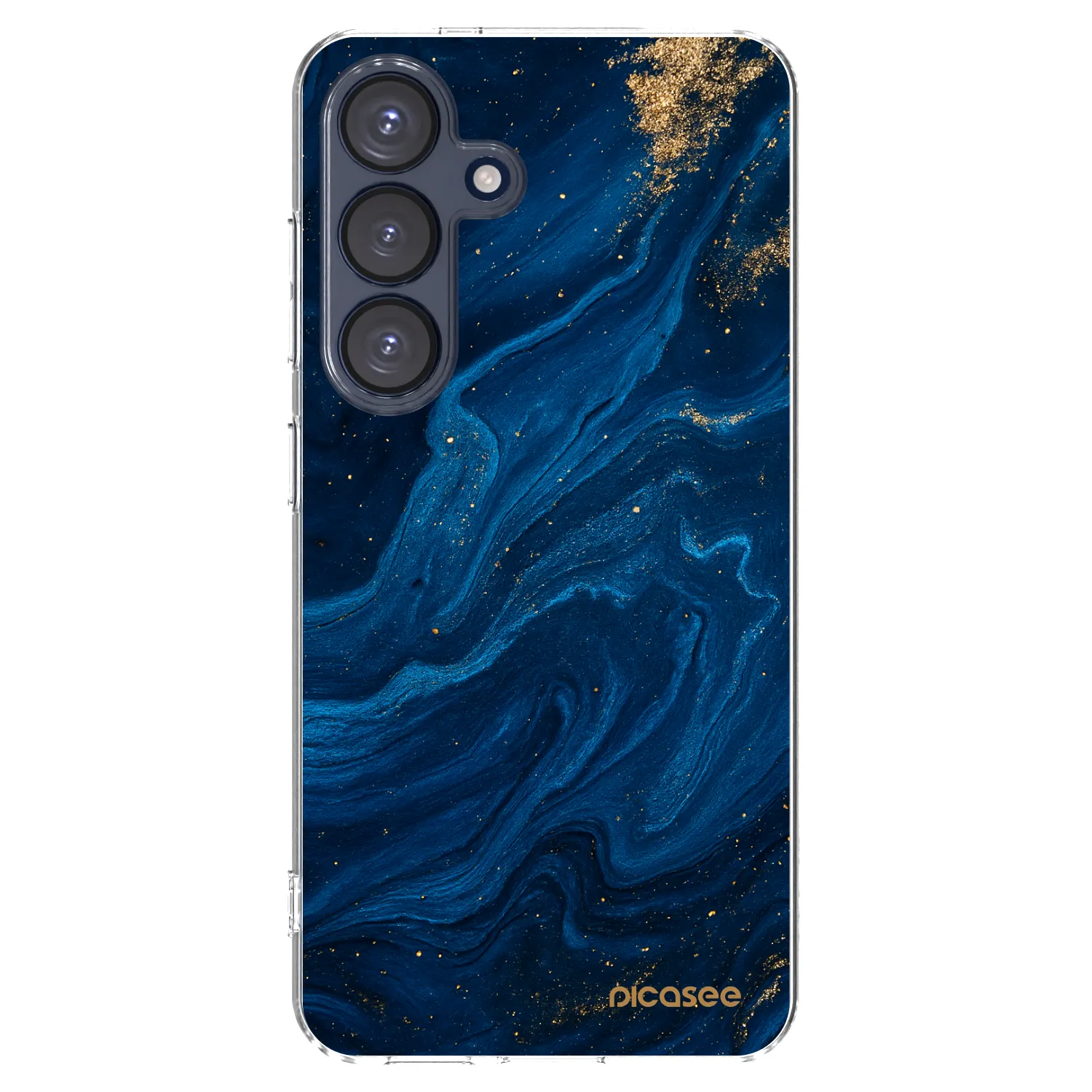 Picasee silikonowe przeźroczyste etui na Samsung Galaxy S25 5G - Blue