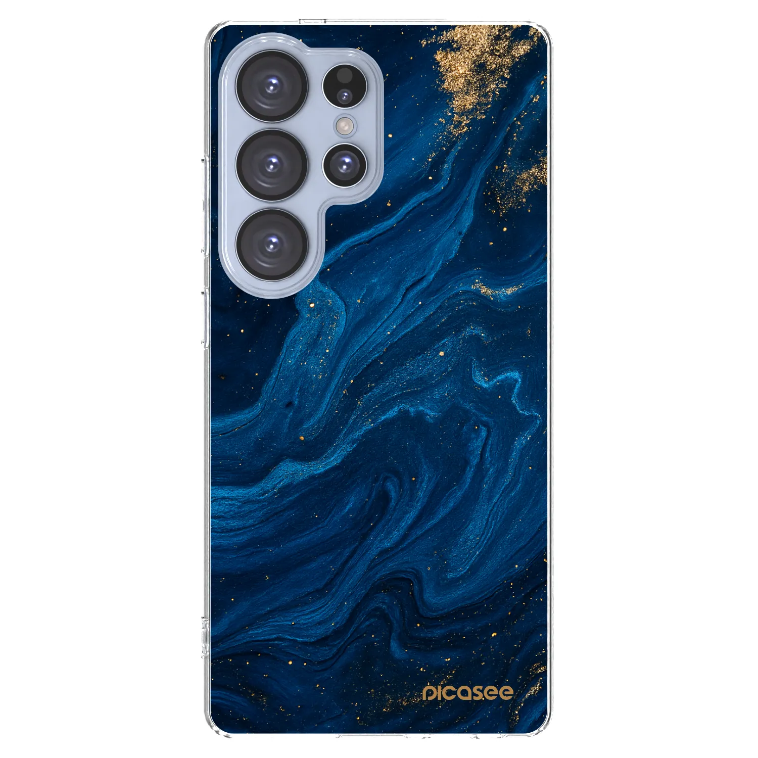 Picasee silikonowe przeźroczyste etui na Samsung Galaxy S25 Ultra 5G - Blue