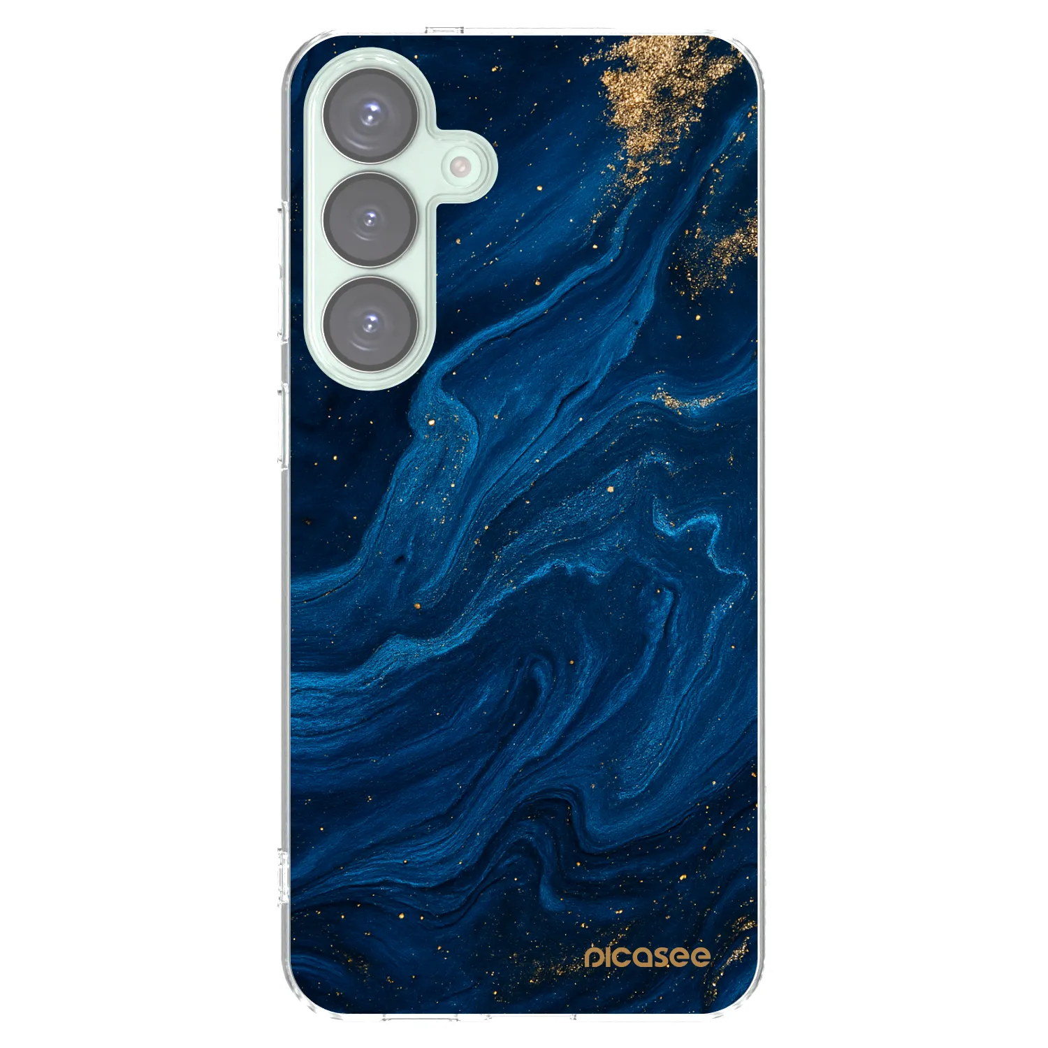 Picasee silikonowe przeźroczyste etui na Samsung Galaxy S25+ 5G - Blue