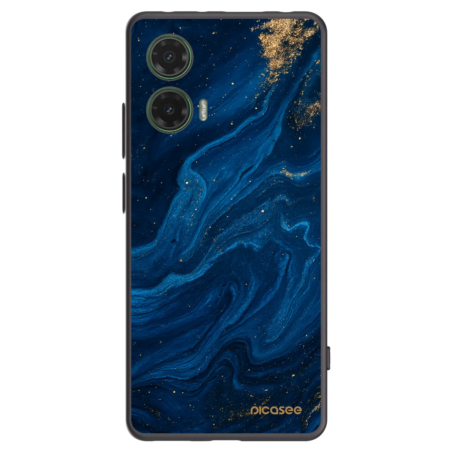 Picasee silikonowe czarne etui na Motorola Moto G35 5G - Blue
