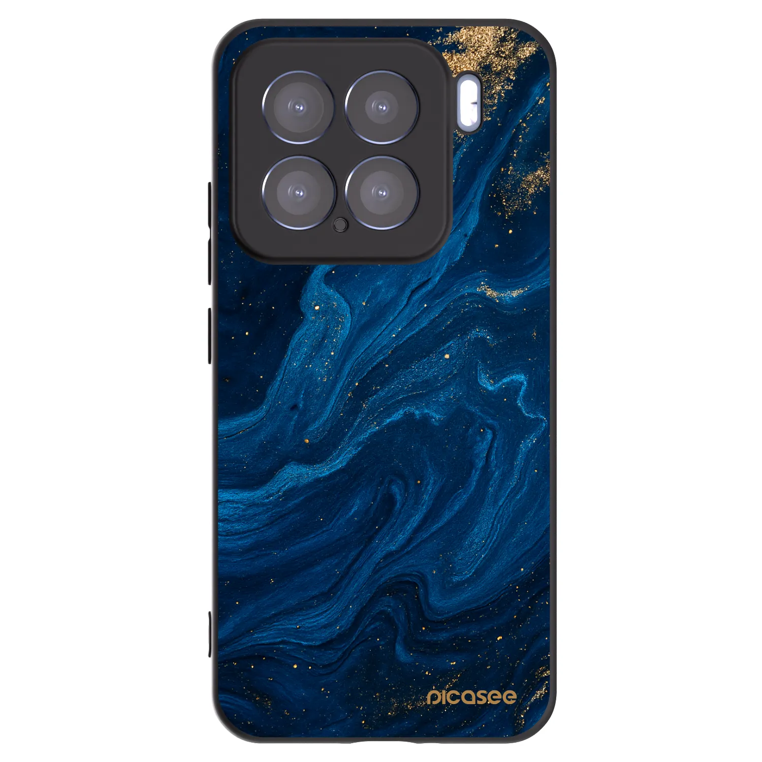 Picasee silikonowe czarne etui na Xiaomi 15 - Blue