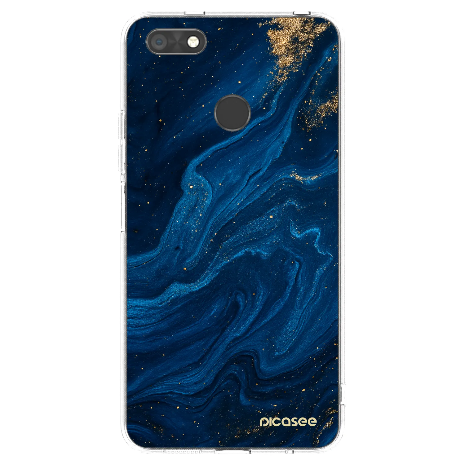 Picasee silikonowe przeźroczyste etui na Huawei P9 Lite Mini - Blue