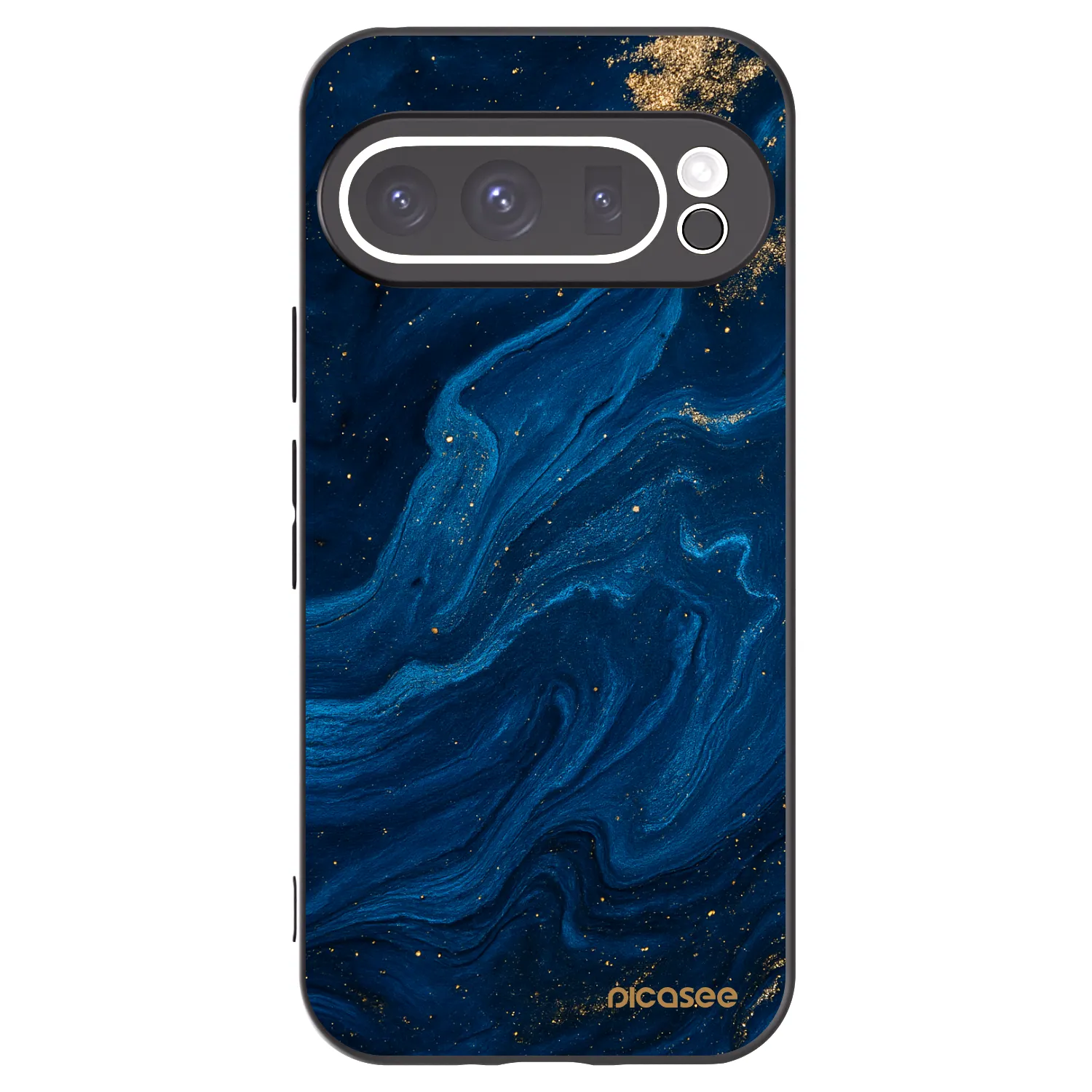 Picasee silikonowe czarne etui na Google Pixel 9 Pro - Blue