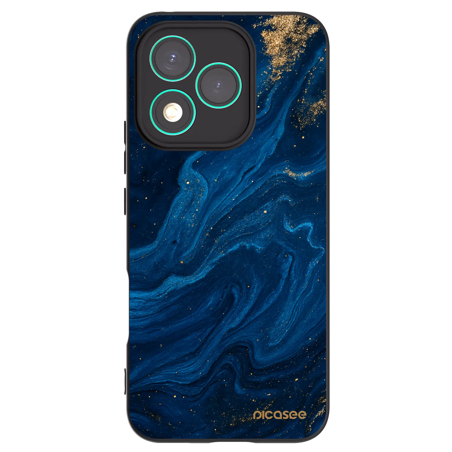 Picasee silikonowe czarne etui na Honor 400 Lite 5G - Blue