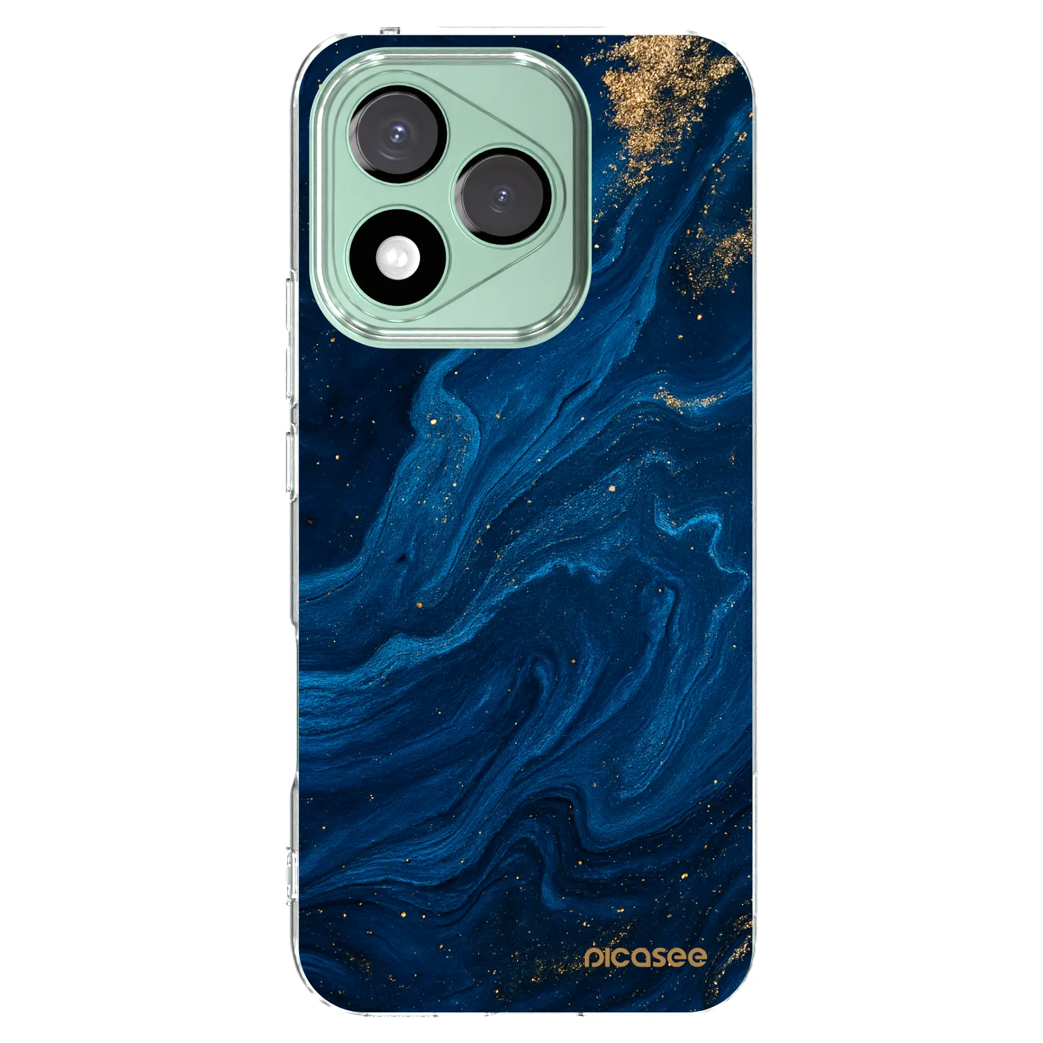 Picasee silikonowe przeźroczyste etui na Honor 400 Lite 5G - Blue