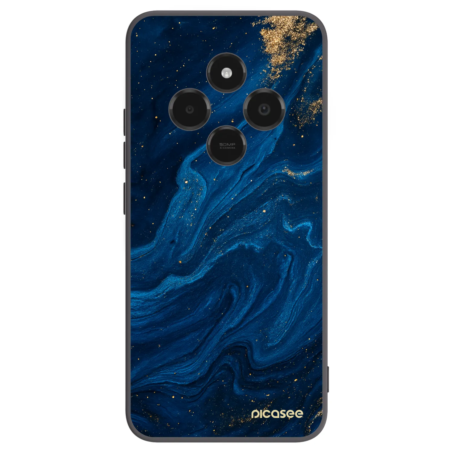Picasee silikonowe czarne etui na Xiaomi Poco C75 - Blue